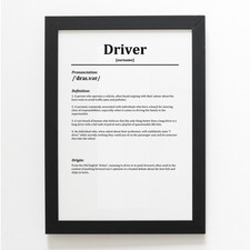 A4 PRINT - Driver - Funny