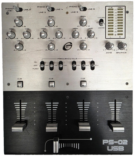 Gemini usb dj mixer - ps-02,