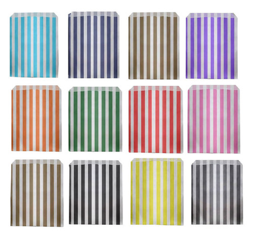 Paper candy bags striped sweet - bags,
