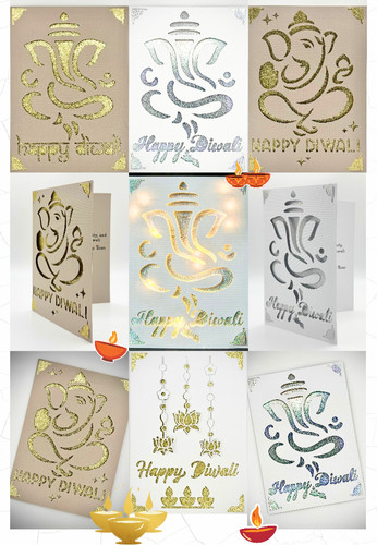 Handmade diwali cards - handmade, 1