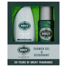 FABERGE BRUT 200ML DEODORANT SPRAY / 250ML SHOWER GEL | FOR HIM | FREE P&P |