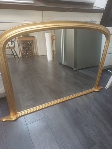 Large gold framed mantelpiece - large,