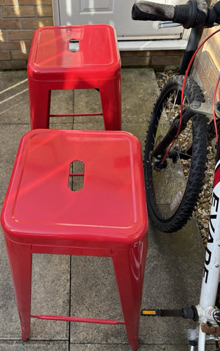 Set red metal industrial - set,