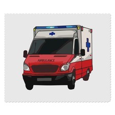 2 x 'Ambulance' Microfibre Lens / Glasses Cleaning Cloths (LC00028565)