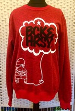 BCK&HRSY XL RED SWEAT TOP