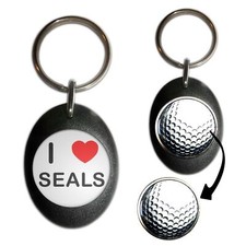 Seals I Love Golf Ball Marker