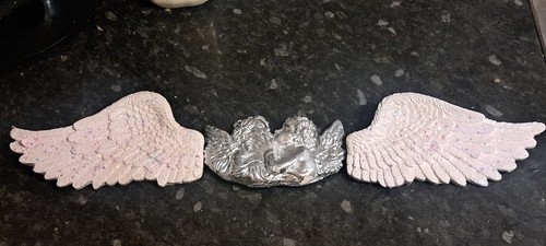 White glitter angel - wings, with