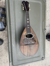 Vintage Bowl Back 8 String Mandolin Made By Peitro Tonelli Of Napoli - No res