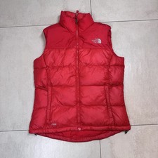 The North Face 700 Down Gilet Women’s Red Bodywarmer Vest Size L Large