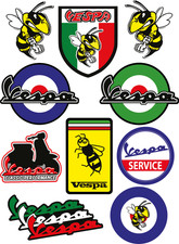 VESPA  STICKERS    Waterproof