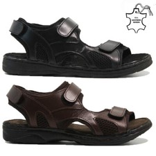 MENS LEATHER SANDALS WALKING