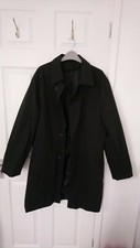 MEN'S BLACK TAYLOR & REECE OVERCOAT, M/EURO 48/50
