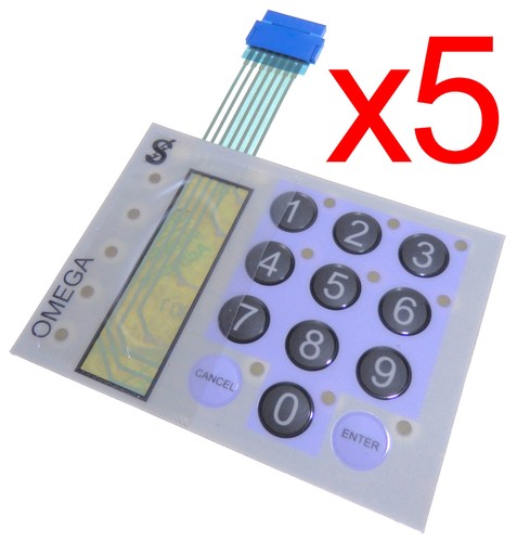 Membrane button keypad - 5x,