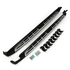 RD2992 SILVER ALUMINIUM SIDE STEPS RUNNING BOARDS FOR HYUNDAI SANTA FE MK4 19-23