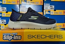 SKECHERS MENS SLIP INS SHOES MEMORY FOAM TRAINERS SLIP IN SKETCHER BLUE 10 11 12