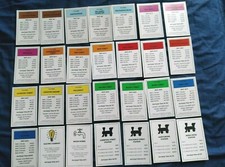 INDIVIDUAL MONOPOLY PROPERTY CARDS 2008  EDITION OR FULL SET  SEE DROP DOWN MENU