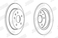 JURID 562461JC BRAKE DISC REAR