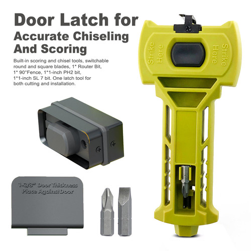 Door latch mortise kit - kit, lock