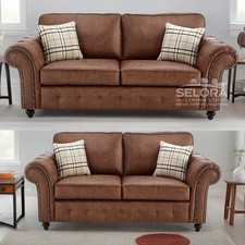 Oakley 3+2 Seater Sofa Set Tan