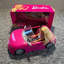 Barbie Toy Car Glam Convertible Pink 2013 Mattel Barbie 2015 Doll With Box