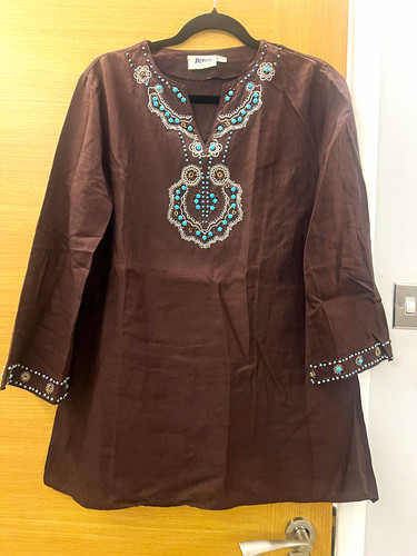 Women brown embroidered - women's,
