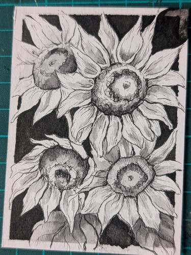 Aceo original watercolour - aceo,