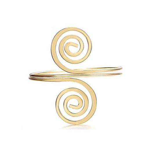 Upper arm cuff golden silver - upper,