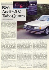 1986 Audi 5000 Turbo Quattro -
