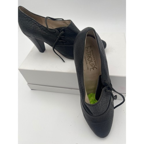 Troupe black pebbled leather - f-troupe,