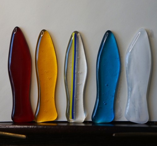 Set art glass fish - glass,