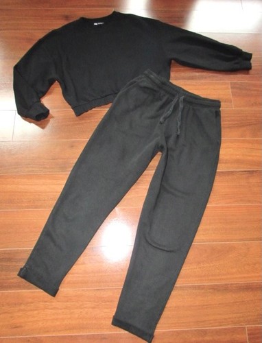 Zara women black 2 pc - l,