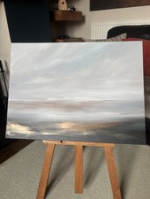 Hand-Painted Abstract Seascape