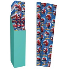 2 x Marvel Spiderman 2M Kids Gift Wrapping Paper Roll Birthday Wedding Present