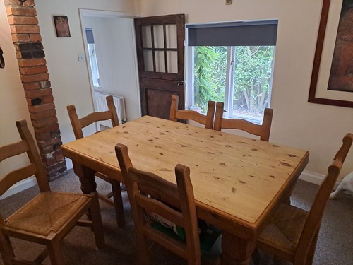 Solid pine farmhouse table - solid,
