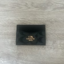 Coach Black Card Holder Wallet
