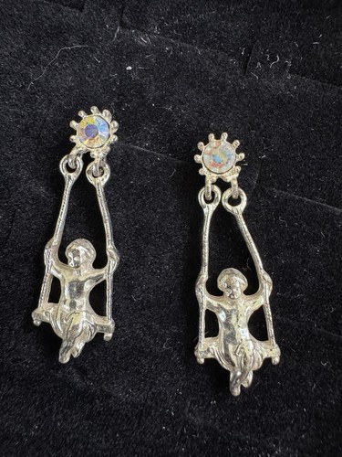 Vintage cherub swing dangle - vintage,