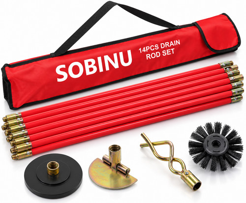 30ft drain rod set - 30ft,