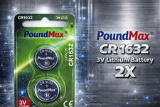2 X CR1632 PoundMax LITHIUM