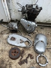 TRIUMPH 5T 500cc PRE UNIT ENGINE COMPLETE GOOD COMPRESSION & QUICKSHIFT GEARBOX