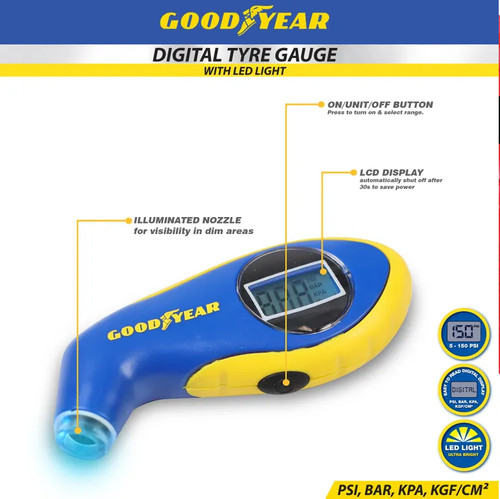 Goodyear digital tyre pressure - goodyear,