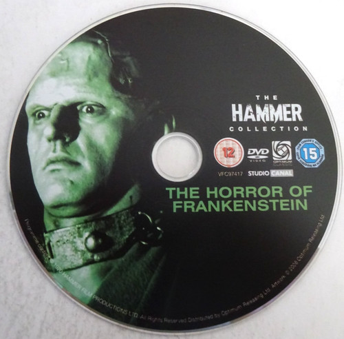 The horror frankenstein dvd - of,
