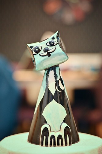 Lorna bailey ceramic cat - lorna,