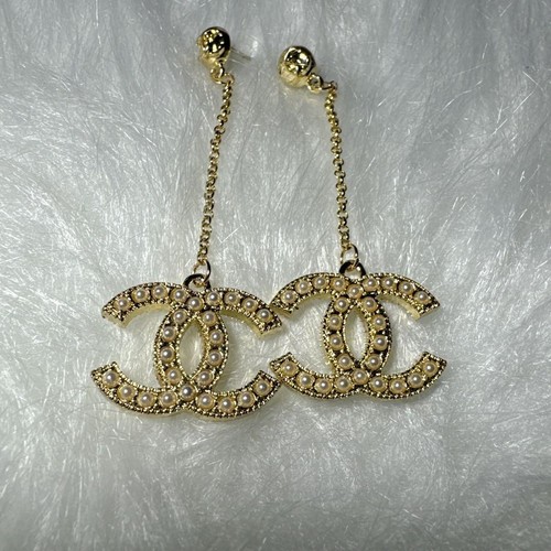 Vintage logo earrings - vintage, cc
