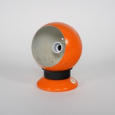 Vintage 1970s Danish Orange Space Age Table Lamp Model 9620 by ES Horn