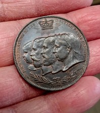 1897 Diamond Jubilee Four Generations of the British Royal Family Medal 