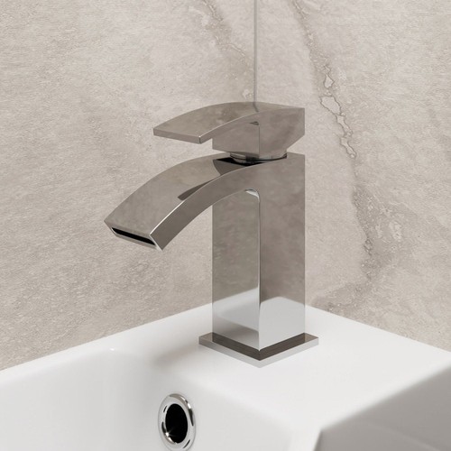 Modern bathroom tap set - set, square