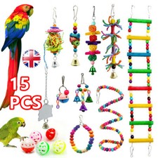 15PCS Parrot Toys Set Metal