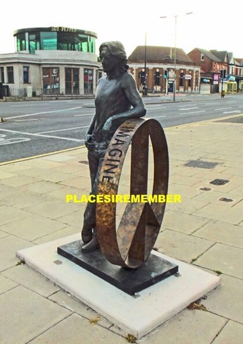 John lennon statue - statue, penny