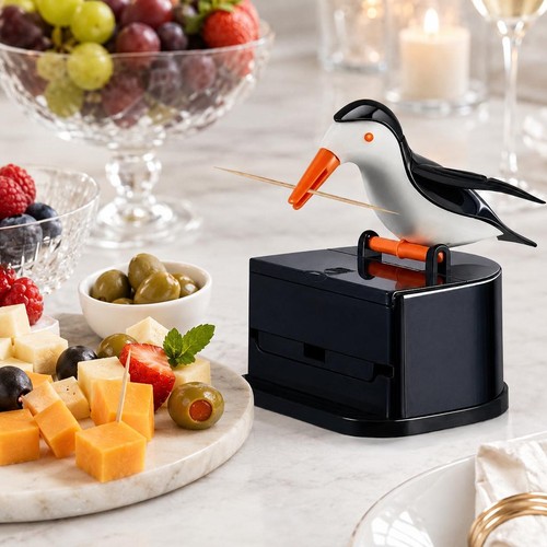 Automatic bird toothpick - bird,