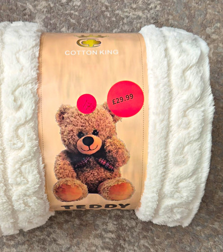 Cotton king teddy bear bed - cotton,